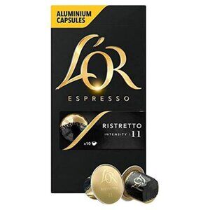 L'OR Espresso Ristretto Aluminium Coffee Capsules Intensity 11 10 per pack